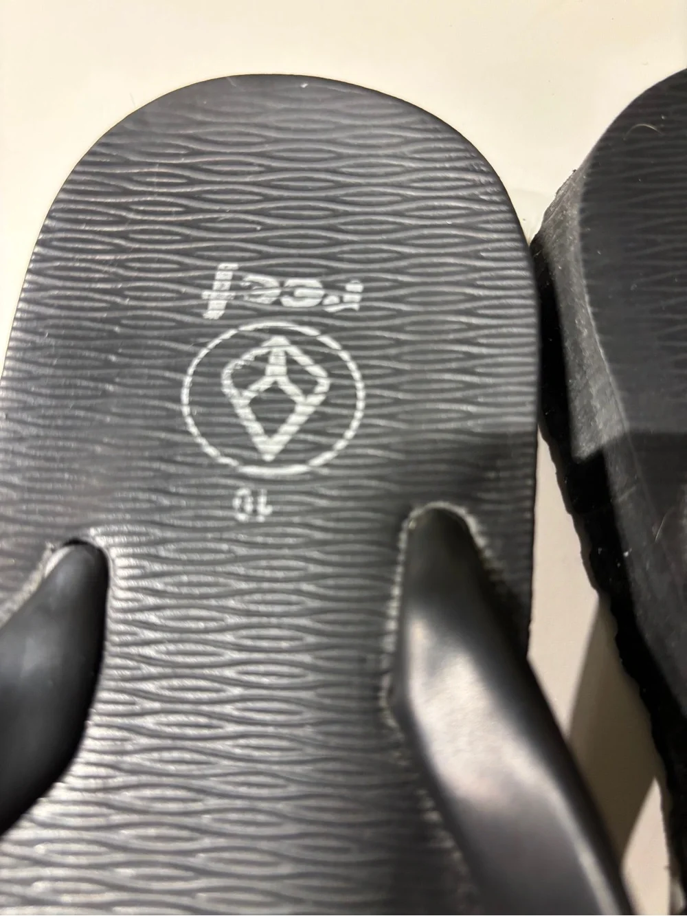 Reef Men's Black Textured Strap Flip-Flops